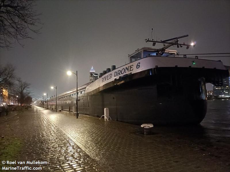 river drone 6 (Cargo ship) - IMO , MMSI 205566091, Call Sign OT5666 under the flag of Belgium