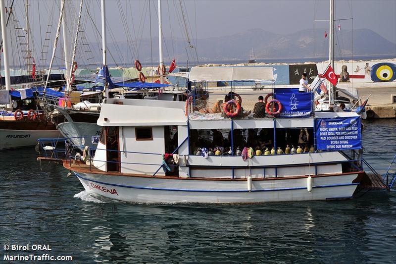 sirena diving (Passenger ship) - IMO , MMSI 271040671, Call Sign YM4350 under the flag of Turkey