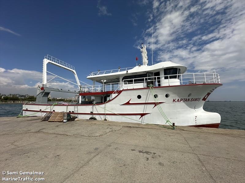 kaptan samos (Fishing vessel) - IMO , MMSI 271073872, Call Sign TCA7675 under the flag of Turkey