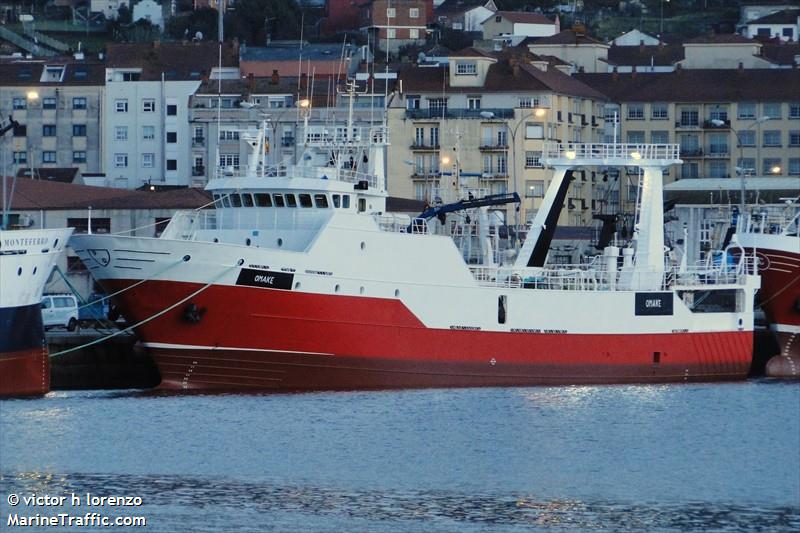 omake (Fishing Vessel) - IMO 9144639, MMSI 659429000, Call Sign V5GZ under the flag of Namibia