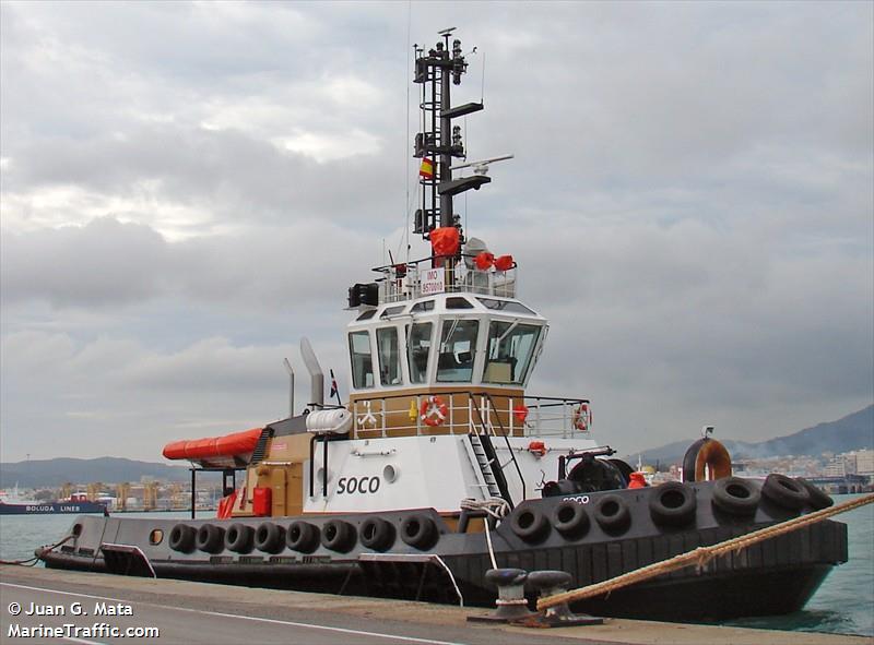 soco (Tug) - IMO 9570010, MMSI 327804000, Call Sign HIRD659 under the flag of Dominican Rep