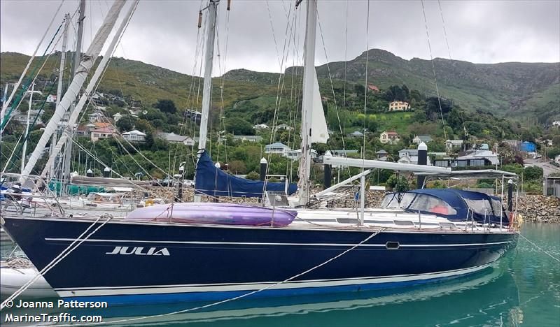 julia (Sailing vessel) - IMO , MMSI 512205850, Call Sign ZMR8444 under the flag of New Zealand