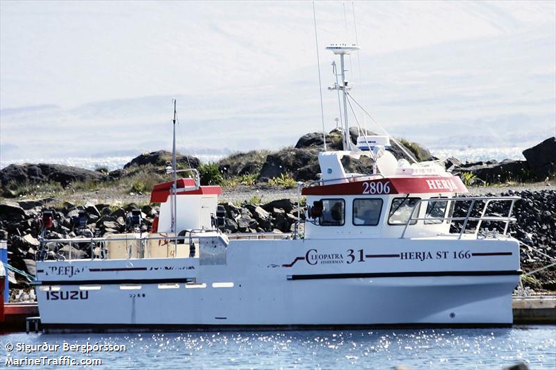 herja st-166 (Pleasure craft) - IMO , MMSI 251837640, Call Sign 2806 under the flag of Iceland
