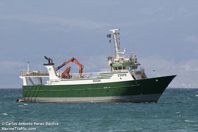 zillarri (Fishing Vessel) - IMO 9095266, MMSI 312507000, Call Sign V3VP8 under the flag of Belize