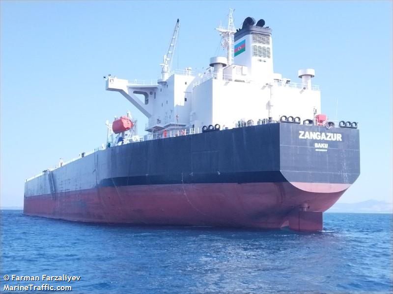 zangazur (Crude Oil Tanker) - IMO 9420617, MMSI 423530100, Call Sign 4JUD under the flag of Azerbaijan