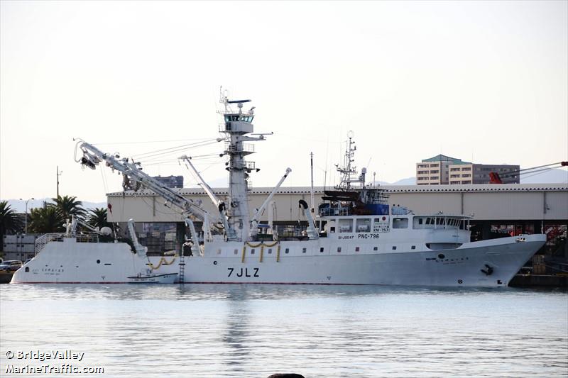 koyo maru no.55 (Fishing Vessel) - IMO 9641663, MMSI 432948000, Call Sign 7JLZ under the flag of Japan