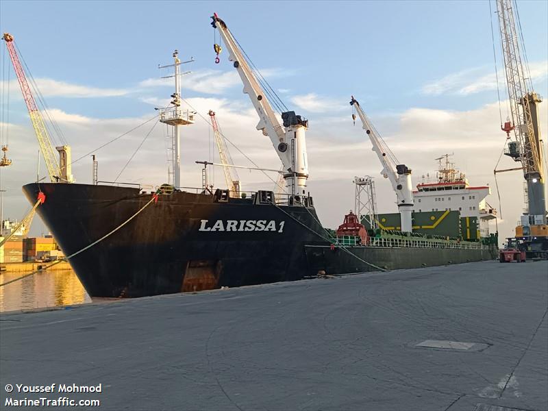larissa 1 (General Cargo Ship) - IMO 9154268, MMSI 511101234, Call Sign T8A4514 under the flag of Palau