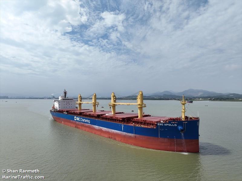 bbc apollo (Bulk Carrier) - IMO 9972488, MMSI 636093230, Call Sign 5LNN8 under the flag of Liberia