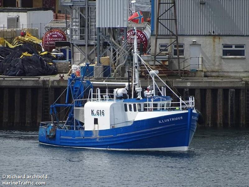 illustrious (Fishing vessel) - IMO , MMSI 235006074, Call Sign MZLY under the flag of United Kingdom (UK)