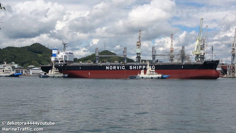 norvic singapore (Bulk Carrier) - IMO 9958341, MMSI 538010834, Call Sign V7A7488 under the flag of Marshall Islands