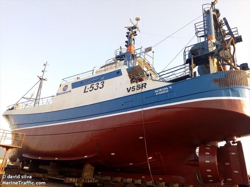 wiron v (Fishing Vessel) - IMO 8417364, MMSI 659250000 under the flag of Namibia