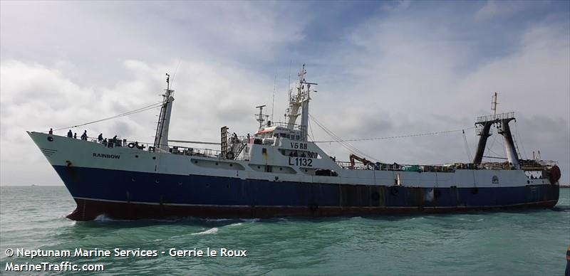 rainbow (Fishing vessel) - IMO , MMSI 659294000, Call Sign V5RH under the flag of Namibia