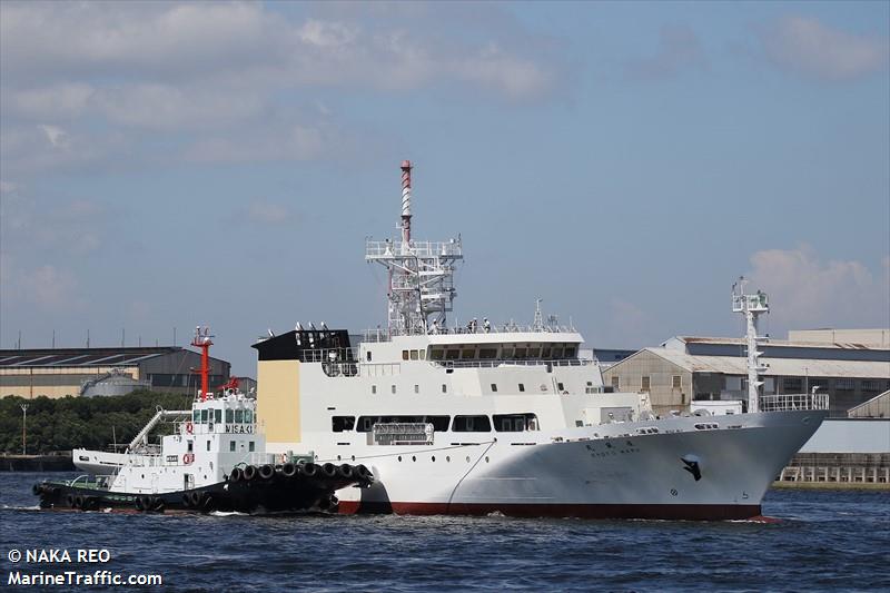ryofu maru (Research Vessel) - IMO 9978793, MMSI 431208000, Call Sign 7KPB under the flag of Japan