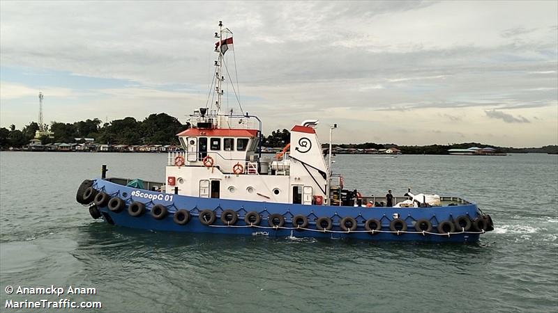 tb escoopg 01 (Tug) - IMO 1027639, MMSI 525601491, Call Sign YDC3627 under the flag of Indonesia