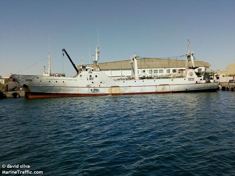estai (Fishing Vessel) - IMO 8704614, MMSI 659062000 under the flag of Namibia