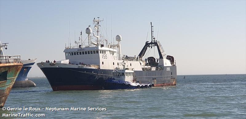 isbjorn (Fishing Vessel) - IMO 8404513, MMSI 659420000, Call Sign V5IS under the flag of Namibia