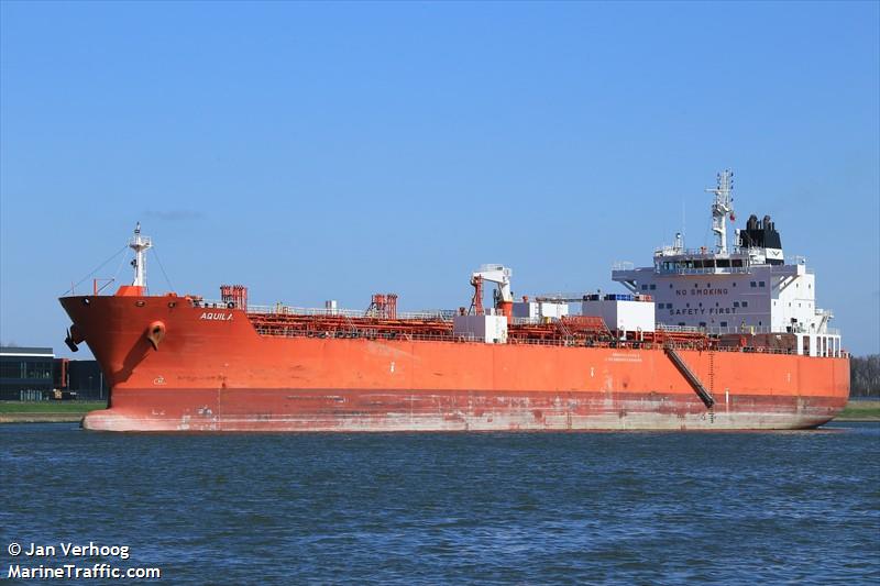 aquila (Chemical/Oil Products Tanker) - IMO 9192765, MMSI 352001612, Call Sign 3E3671 under the flag of Panama
