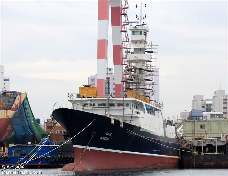 fv.miraero (Fishing Vessel) - IMO 9713985, MMSI 440226000, Call Sign 6KCD5 under the flag of Korea