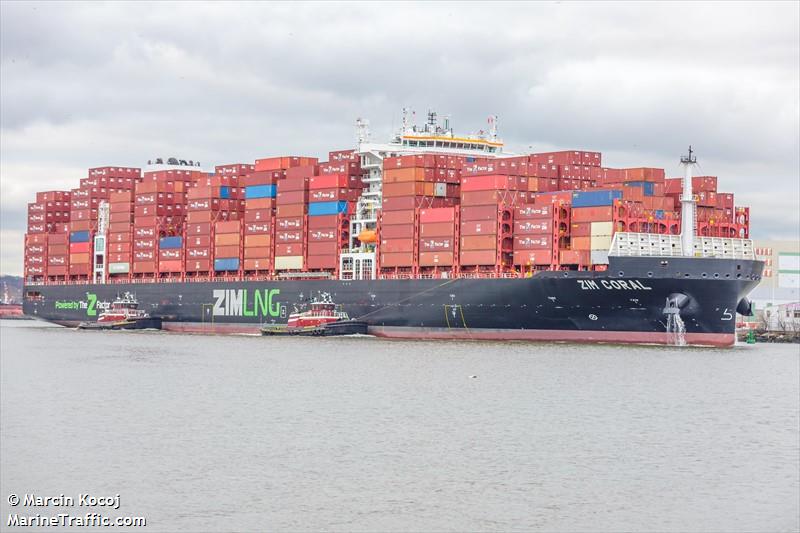 zim coral (Container Ship) - IMO 9967964, MMSI 477909200, Call Sign VRVD4 under the flag of Hong Kong