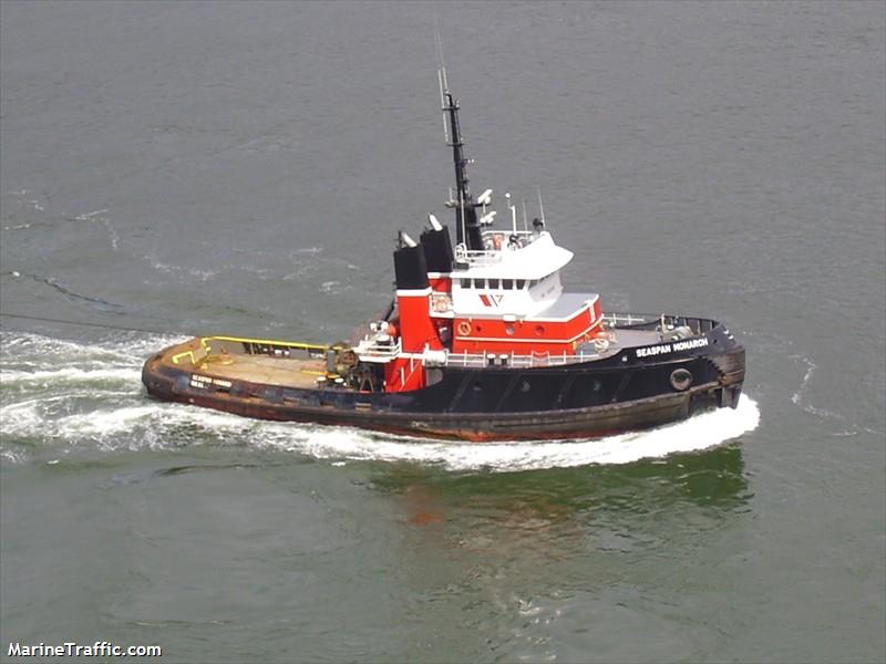 coast island monarch (Tug) - IMO 7636028, MMSI 316004500, Call Sign CFK9611 under the flag of Canada