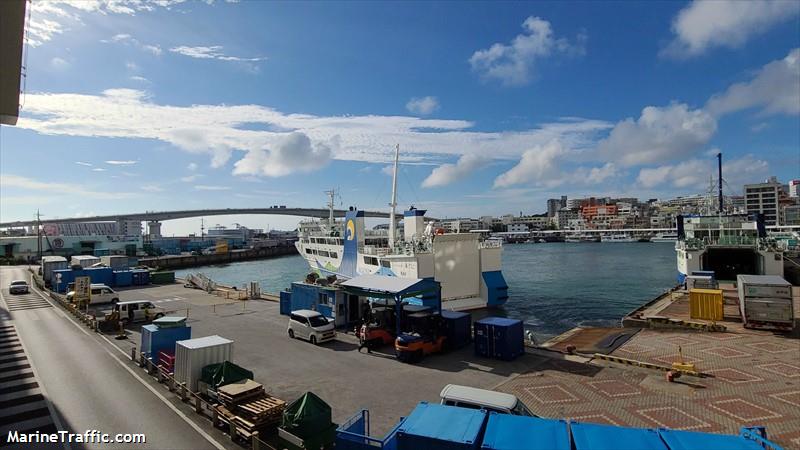 new ferry aguni (Passenger ship) - IMO , MMSI 431015085, Call Sign JD4797 under the flag of Japan