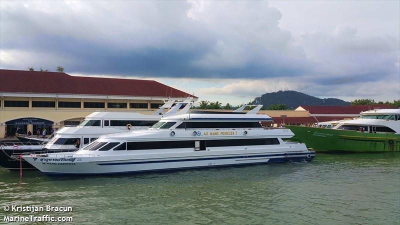 ao nang princess 7 (Passenger ship) - IMO , MMSI 515281080, Call Sign HSB under the flag of Cambodia