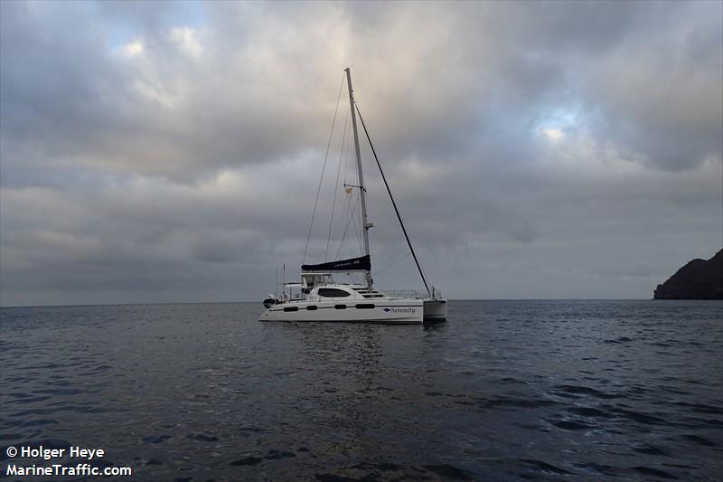 serenity (Sailing vessel) - IMO , MMSI 601063100, Call Sign ZR4048 under the flag of South Africa
