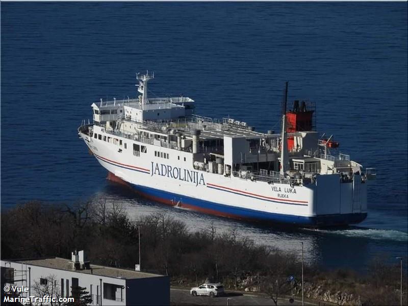 vela luka (Passenger Ship) - IMO 9168518, MMSI 238035940, Call Sign 9A2392 under the flag of Croatia