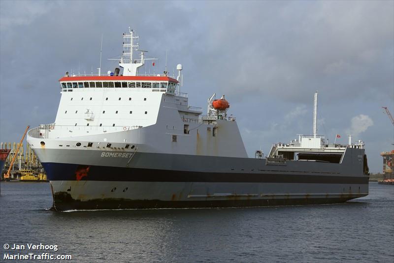 somerset (Ro-Ro Cargo Ship) - IMO 9188221, MMSI 249412000, Call Sign 9HA4234 under the flag of Malta