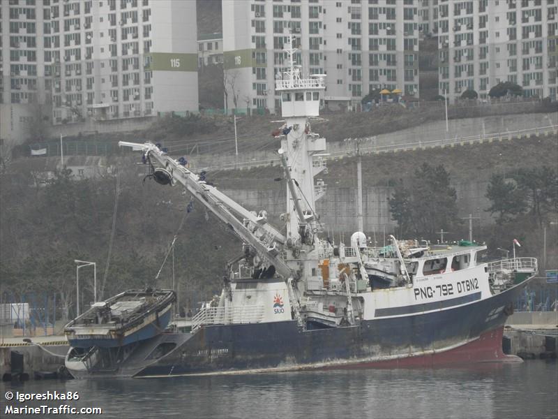 sajo columbia (Fishing vessel) - IMO , MMSI 441166000, Call Sign DTBN2 under the flag of Korea