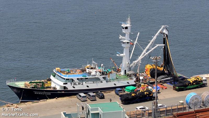 mamautari (Fishing Vessel) - IMO 8003278, MMSI 529695000, Call Sign T3LW2 under the flag of Kiribati