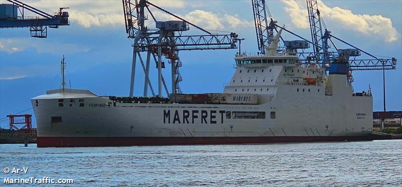 ferrymar (Ro-Ro Cargo Ship) - IMO 9966805, MMSI 228448800, Call Sign FMWN under the flag of France