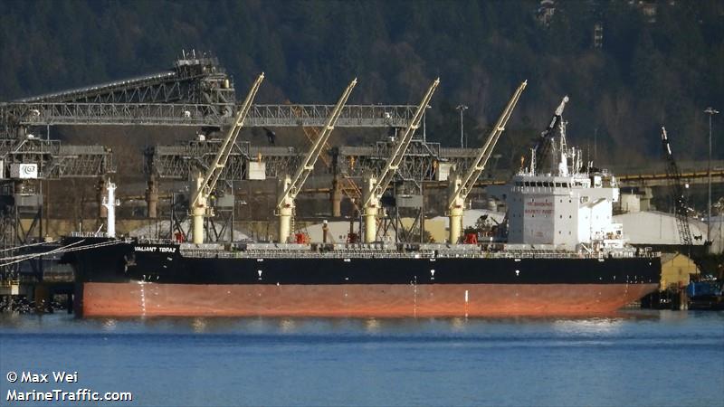 valiant topaz (Bulk Carrier) - IMO 9969728, MMSI 563210700, Call Sign 9V8997 under the flag of Singapore