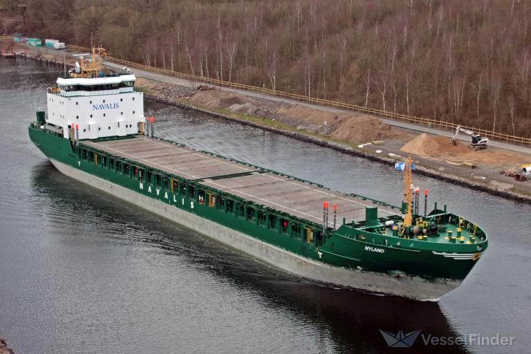 nyland (General Cargo Ship) - IMO 9436240, MMSI 210438000, Call Sign 5BNH2 under the flag of Cyprus