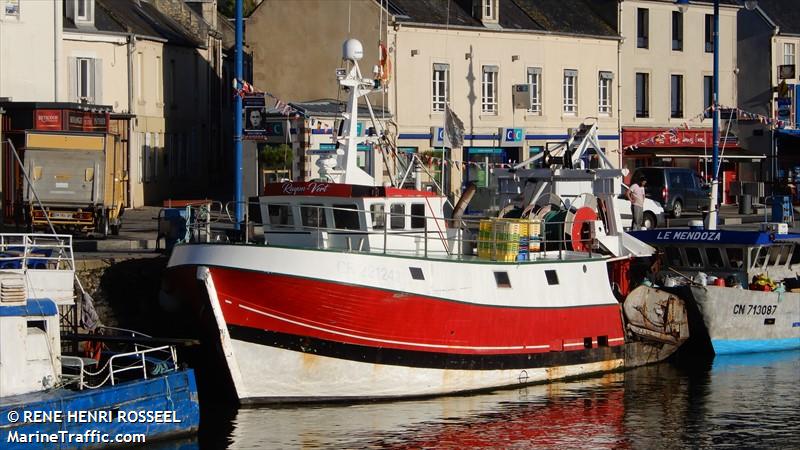 fv rayon vert (Fishing vessel) - IMO , MMSI 227559640, Call Sign FT7884 under the flag of France