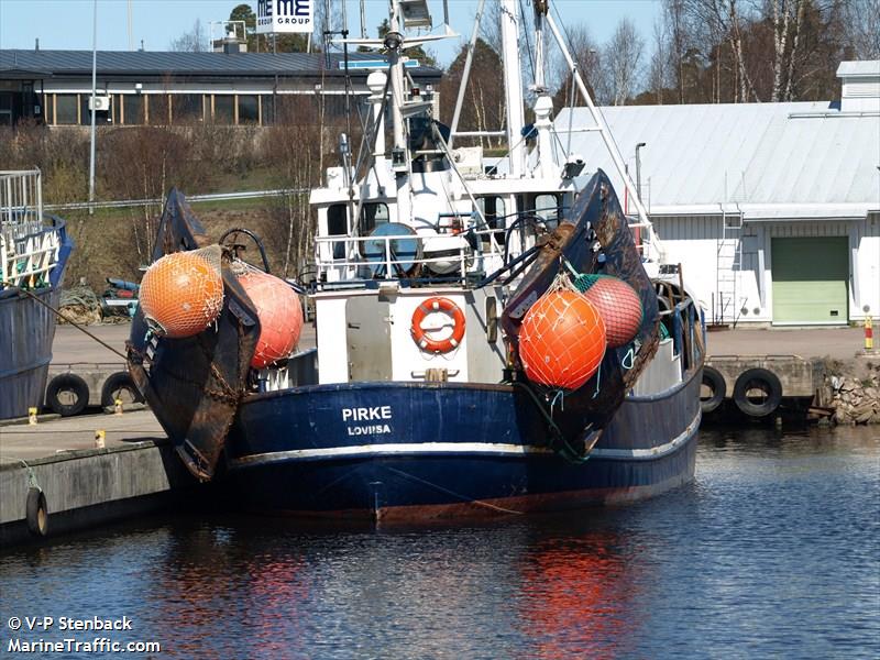 pirke (Fishing vessel) - IMO , MMSI 230996210, Call Sign OF2132 under the flag of Finland