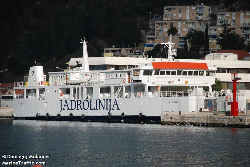 mate balota (Passenger/Ro-Ro Cargo Ship) - IMO 8619912, MMSI 238113640, Call Sign 9A2153 under the flag of Croatia