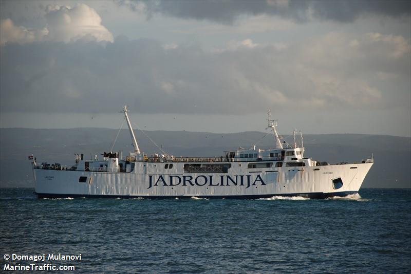 lastovo (Passenger/Ro-Ro Cargo Ship) - IMO 7010717, MMSI 238113840, Call Sign 9A2179 under the flag of Croatia