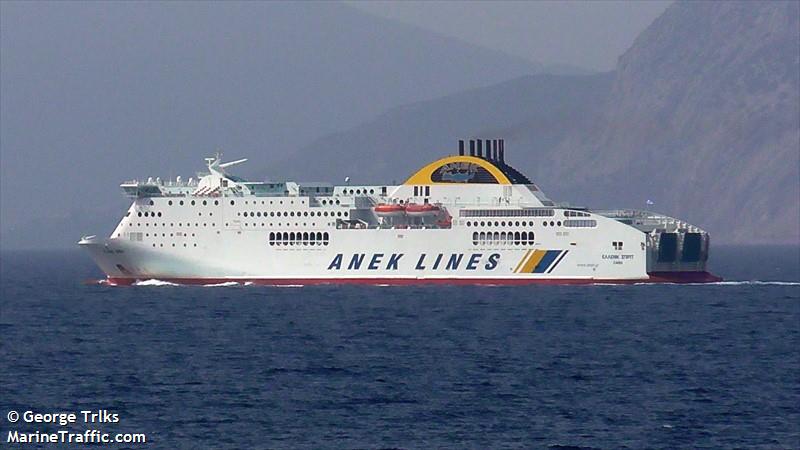 hellenic spirit (Passenger/Ro-Ro Cargo Ship) - IMO 9216030, MMSI 239806000, Call Sign SYOA under the flag of Greece