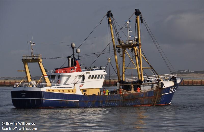 uk1 albert (Fishing Vessel) - IMO 8718859, MMSI 245333000, Call Sign PCIB under the flag of Netherlands