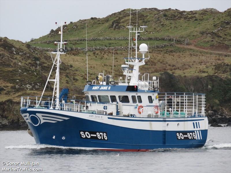 amy jane ii (Fishing Vessel) - IMO 9366720, MMSI 250000275, Call Sign EI5875 under the flag of Ireland