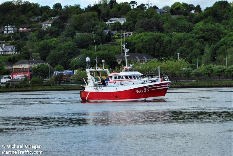 st jean baptiste (Fishing vessel) - IMO , MMSI 250003659, Call Sign EIQS2 under the flag of Ireland