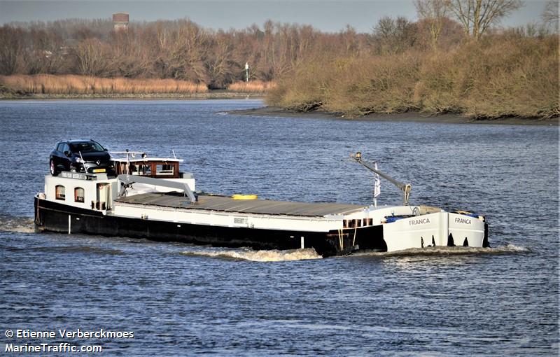 franca (Cargo ship) - IMO , MMSI 253242245 under the flag of Luxembourg