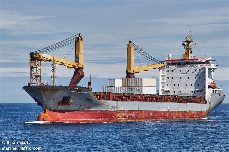 sider jasmine (General Cargo Ship) - IMO 9463542, MMSI 255806164, Call Sign CQAG2 under the flag of Madeira