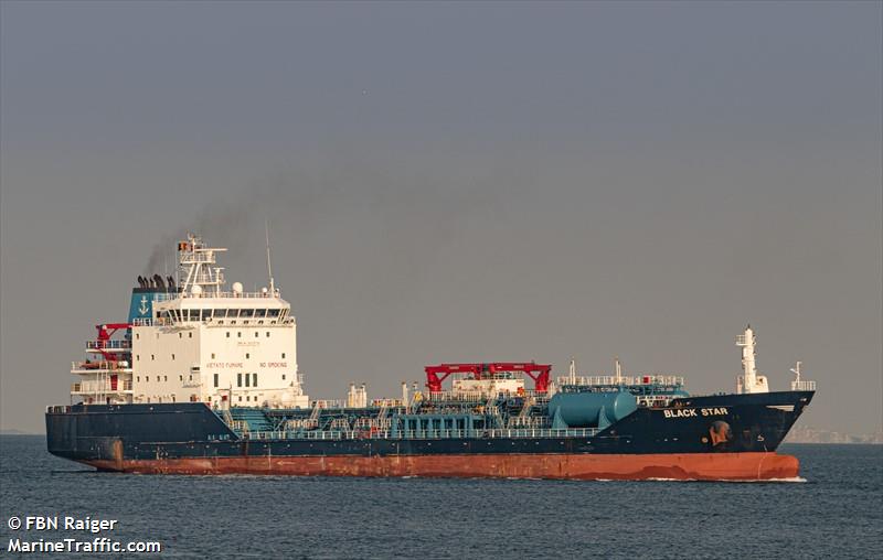 black star (Chemical/Oil Products Tanker) - IMO 9527776, MMSI 256714000, Call Sign 9HA2911 under the flag of Malta