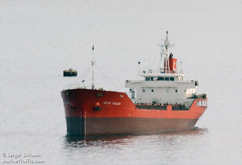 ostrov atlasova (General Cargo Ship) - IMO 9122760, MMSI 273216750, Call Sign UBHU9 under the flag of Russia