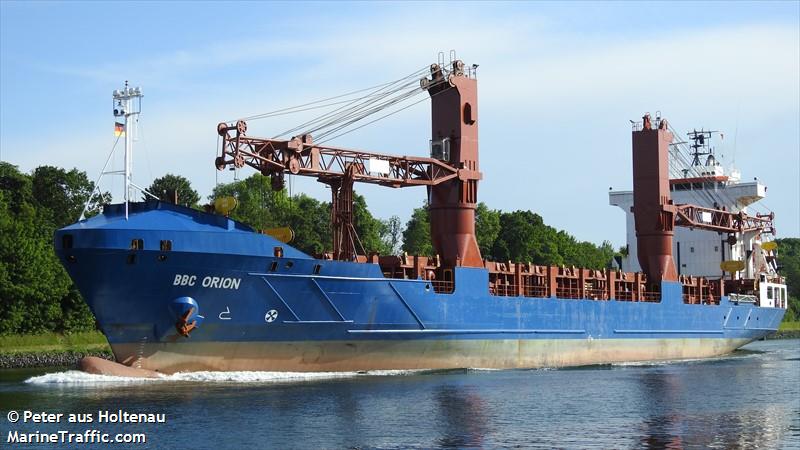 bbc orion (General Cargo Ship) - IMO 9347841, MMSI 304127000, Call Sign V2CF6 under the flag of Antigua & Barbuda