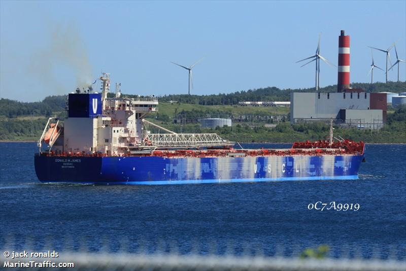 donald m james (Self Discharging Bulk Carrier) - IMO 9770555, MMSI 311000779, Call Sign C6DT6 under the flag of Bahamas