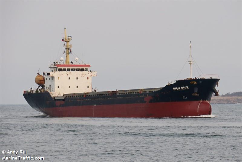 high rich (General Cargo Ship) - IMO 9538490, MMSI 312469000, Call Sign V3WK6 under the flag of Belize