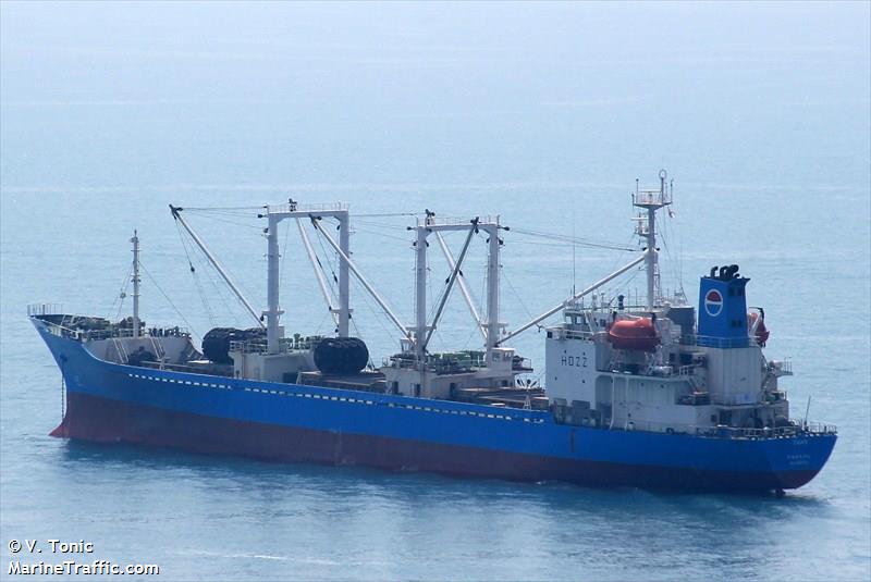 suah (Refrigerated Cargo Ship) - IMO 9000376, MMSI 356386000, Call Sign HOZZ under the flag of Panama
